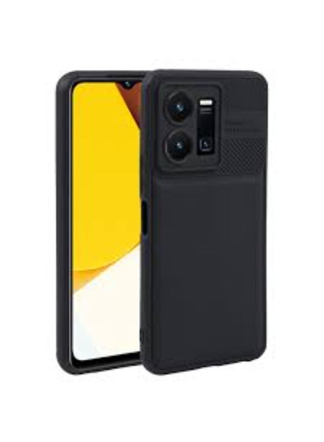 Protective Cover For Vivo Y22/Y22s , Slim Fit  Soft Back TPU Case Flexible Silicone Cover Compatible For Vivo Y22/Y22s - Black